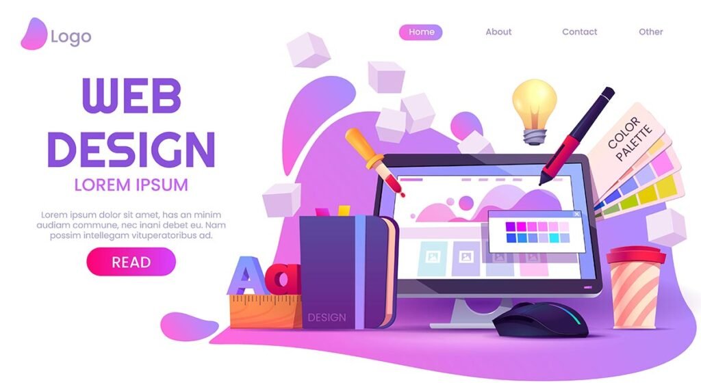 web design landing page