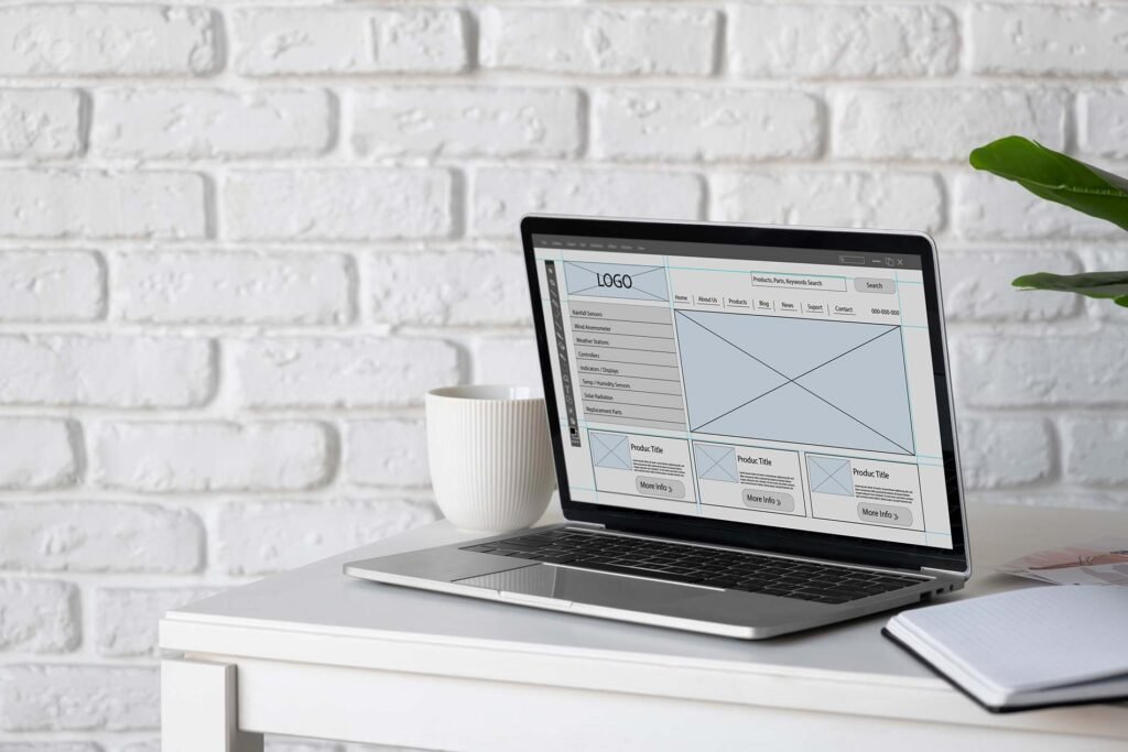 Website design in the office